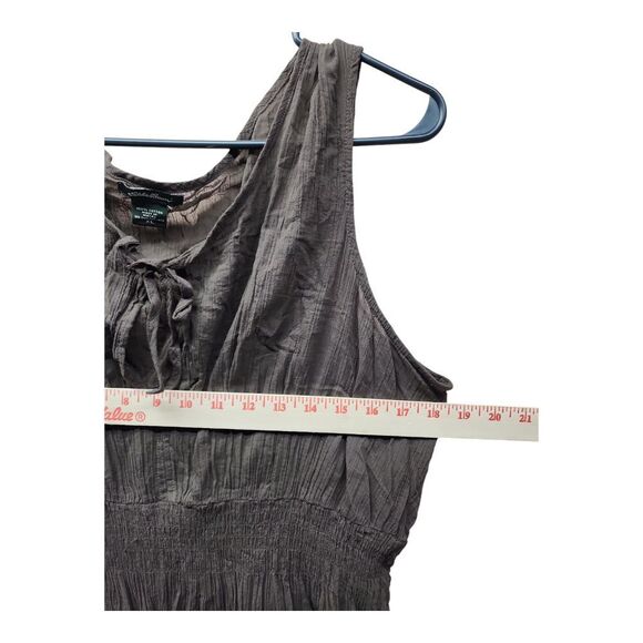 Eddie Bauer Women's Brown One Piece Cotton Dress Swimsuit Cover Up Beach XL - Picture 6 of 8